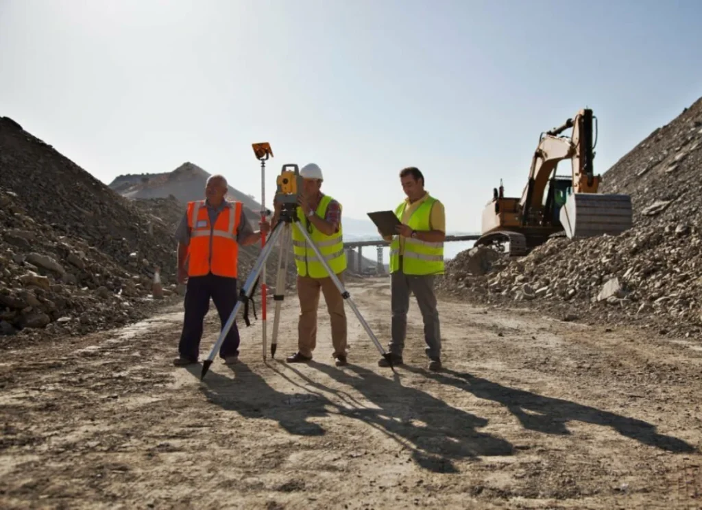 Heavy equipment excavation