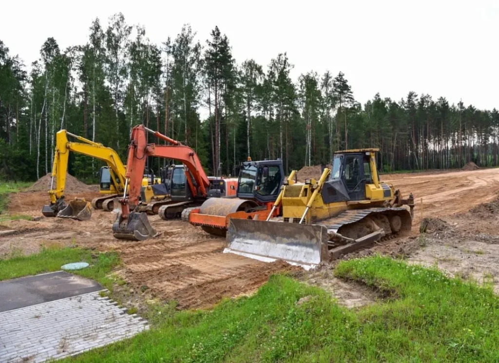 Driveway Work construction site